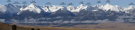 From Humboldt Peak to Comanche Pk.